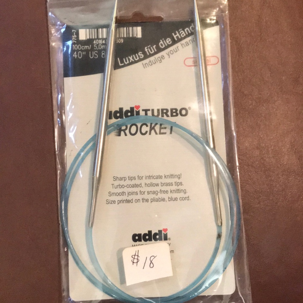 NWT Addi turbo rockets knitting needles by skacel